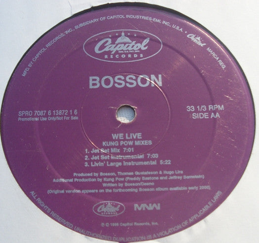 We Live (Kung Pow Mixes) Bosson