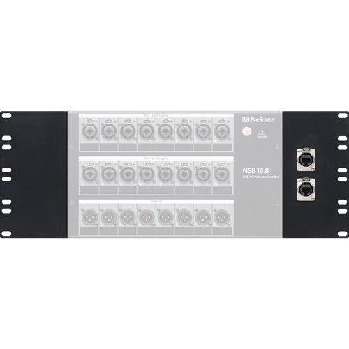PreSonus rackmount kit for NSB 16.8 AVB network stage box, designed for professional audio mixer installation.
