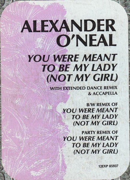 You Were Meant To Be My Lady (Not My Girl) | Rectangle Triangle  