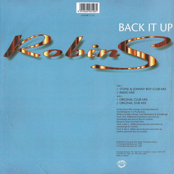 Back It Up Robin S.
