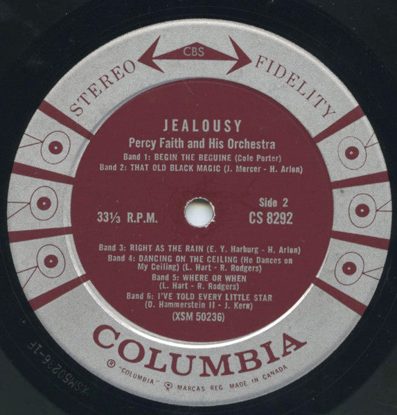 Jealousy Percy Faith & His Orchestra
