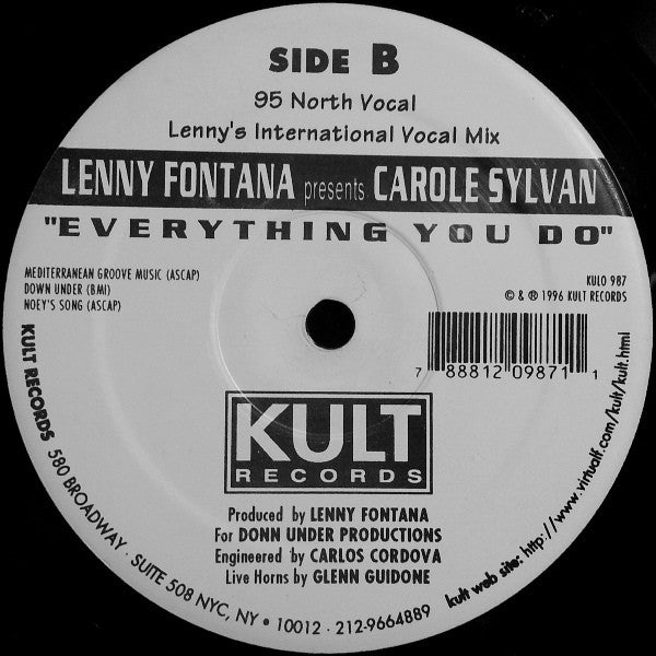 Everything You Do Lenny Fontana,Carole Sylvan