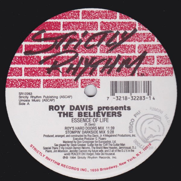 Essence Of Life Roy Davis Jr.,The Believers