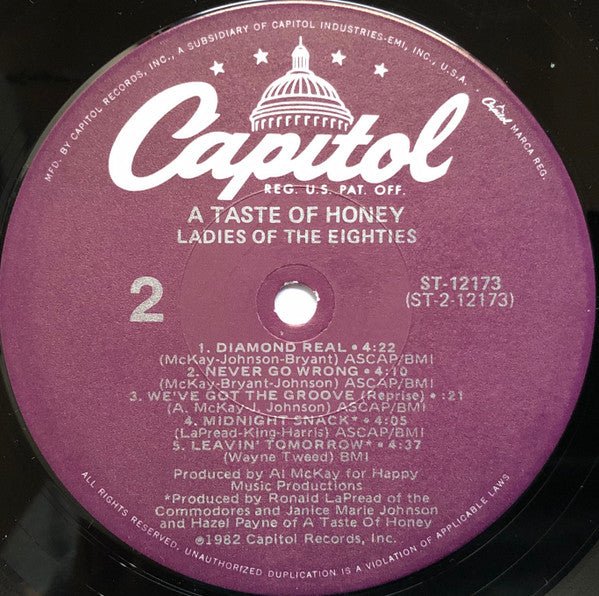 Ladies Of The Eighties A Taste Of Honey