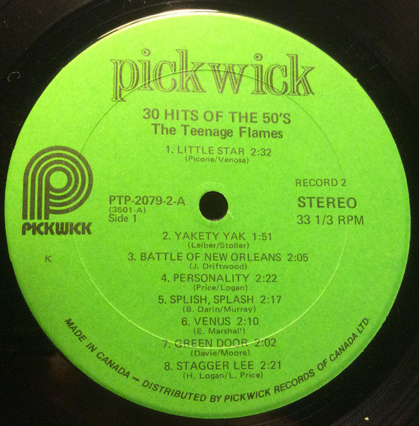 30 Hits Of The 50's The Teenage Flames