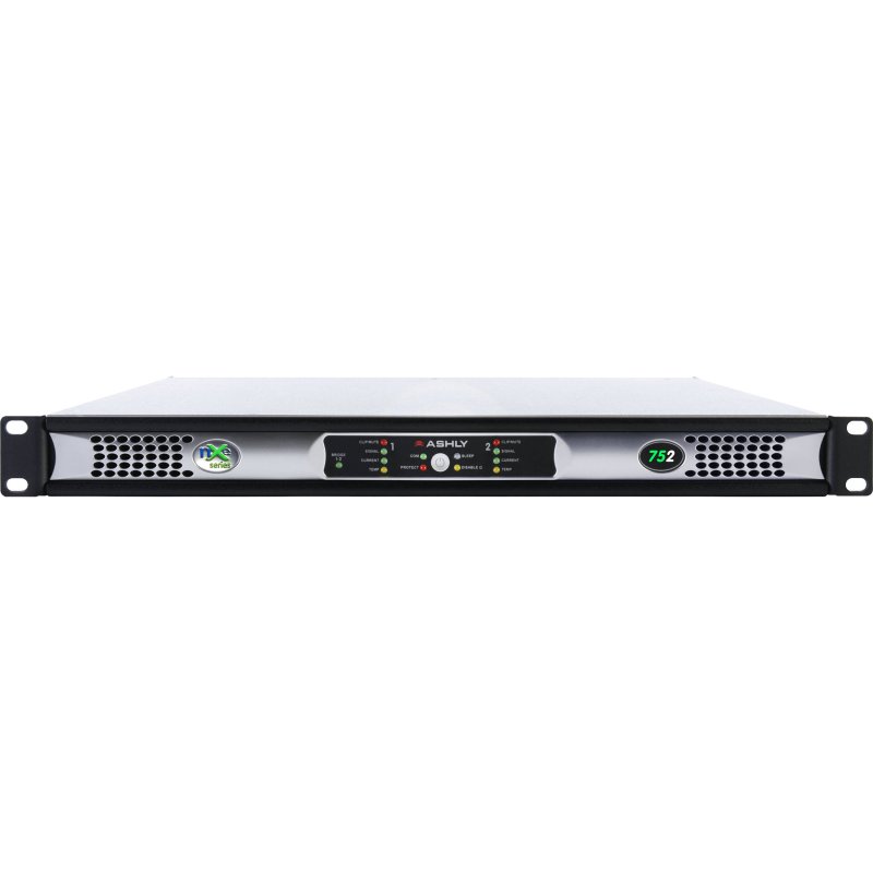 Ashly NXE752BD nXe Series 2-Channel Networkable Multi-Mode Power Amplifier with OPDAC4 & OPDante Cards