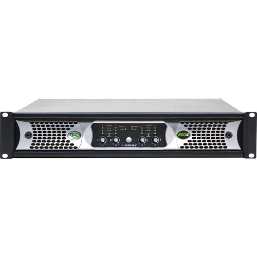 Ashly nXe Series NXE8004 4-Channel 800W Power Amplifier with Programmable Outputs & Ethernet Control