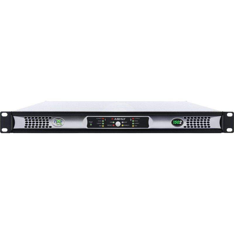 Ashly NXP1502D 1U 2-Channel Multi-Mode Network Power Amplifier with Protea DSP Software Suite & Dante Digital Int. 