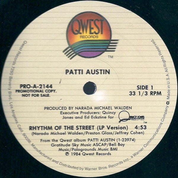 Rhythm Of The Street Patti Austin
