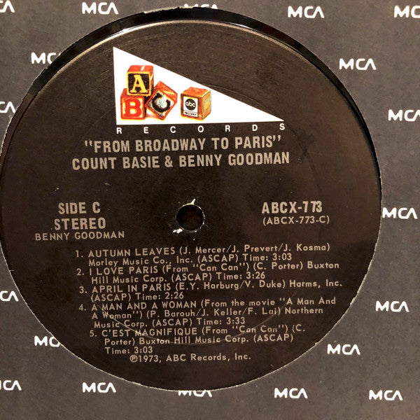 From Broadway To Paris Count Basie,Benny Goodman