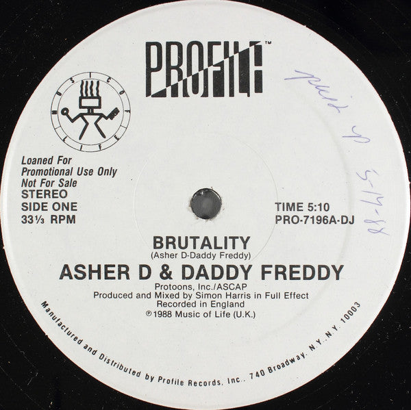 Asher D & Daddy Freddy - Brutality