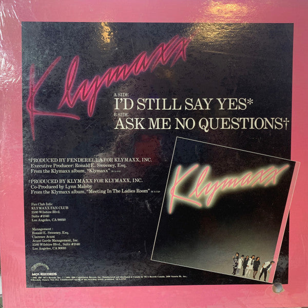I'd Still Say Yes (12" Version) | Rectangle Triangle