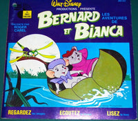 Cover image of "Les Aventures De Bernard Et Bianca" book by Rectangle Triangle, featuring colorful illustrated characters.