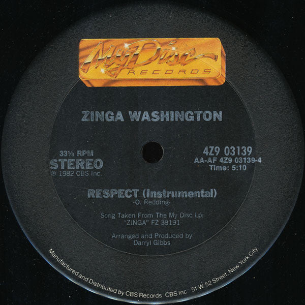 Respect Zinga Washington