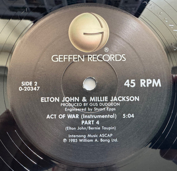 Act Of War Elton John,Millie Jackson