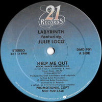 Labyrinth - Help Me Out, 12" vinyl, on 21 Records (1985)