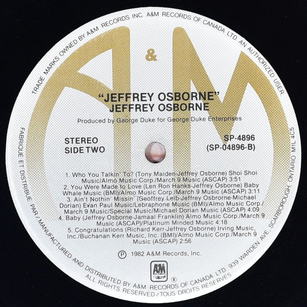 Jeffrey Osborne | Rectangle Triangle  