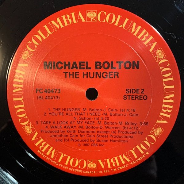 The Hunger Michael Bolton