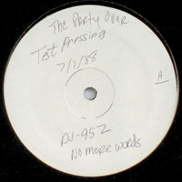 The Party's Over - No More Words