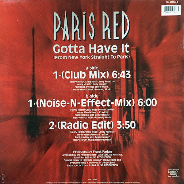 Gotta Have It (From New York Straight To Paris) Paris Red