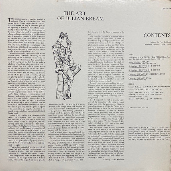 The Art Of Julian Bream | Rectangle Triangle  