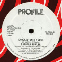 Rectangle Triangle's "Knockin' On My Door" album cover featuring vibrant artwork and bold typography.