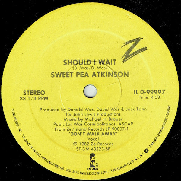 Dance Or Die / Should I Wait Sweet Pea Atkinson