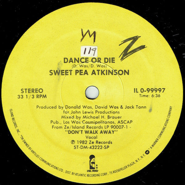 Dance Or Die / Should I Wait Sweet Pea Atkinson