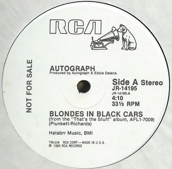 Blondes In Black Cars Autograph (2)