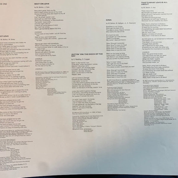 The Hunger Michael Bolton