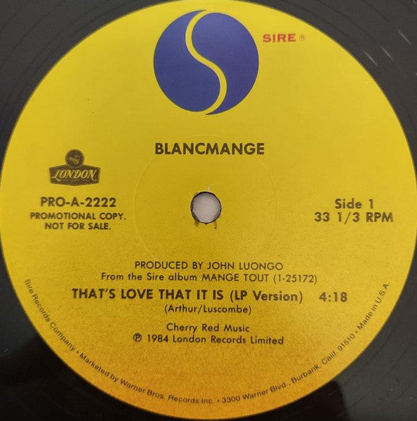 That's Love, That It Is Blancmange