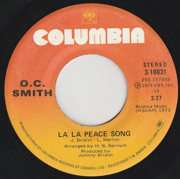 La La Peace Song O.C. Smith