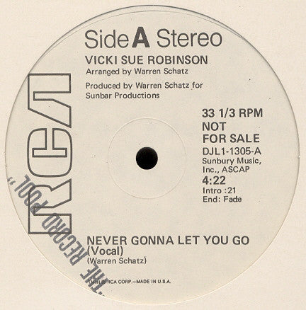 Never Gonna Let You Go Vicki Sue Robinson
