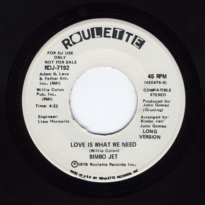 Bimbo Jet (2) - Love Is What We Need