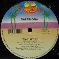 Rectangle Triangle vinyl record titled "We Don't Have To Take Our Clothes Off / Tarzan Boy" with colorful album cover art.