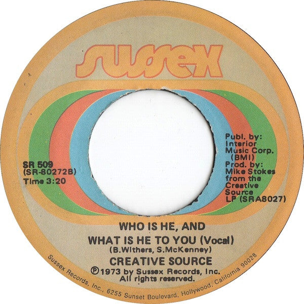 Creative Source - Who Is He, And What Is He To You
