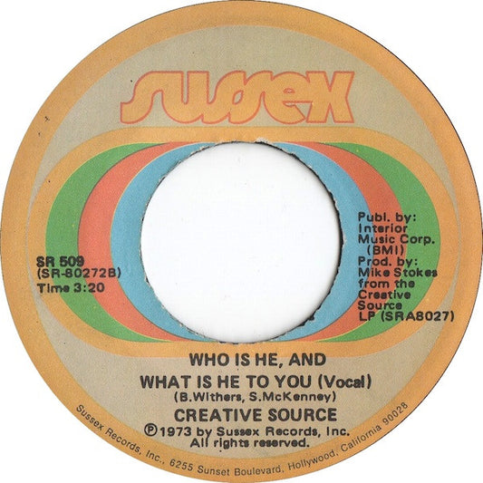 Creative Source - Who Is He, And What Is He To You