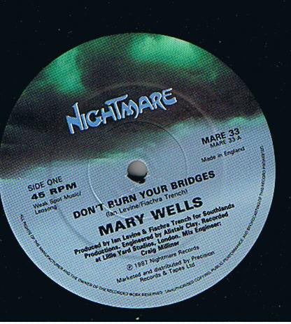 Don't Burn Your Bridges Mary Wells