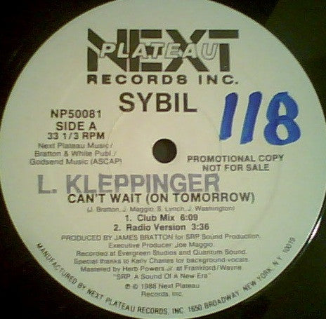 Can't Wait (On Tomorrow) Sybil