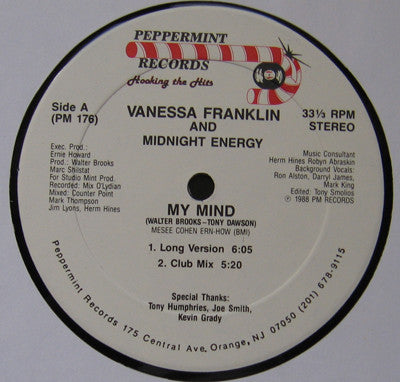 My Mind Vanessa Franklin,Midnight Energy
