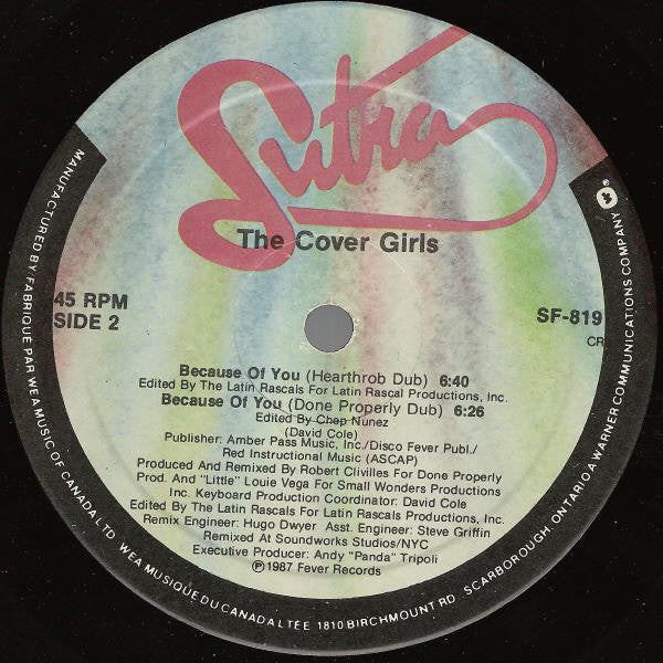 Because Of You The Cover Girls