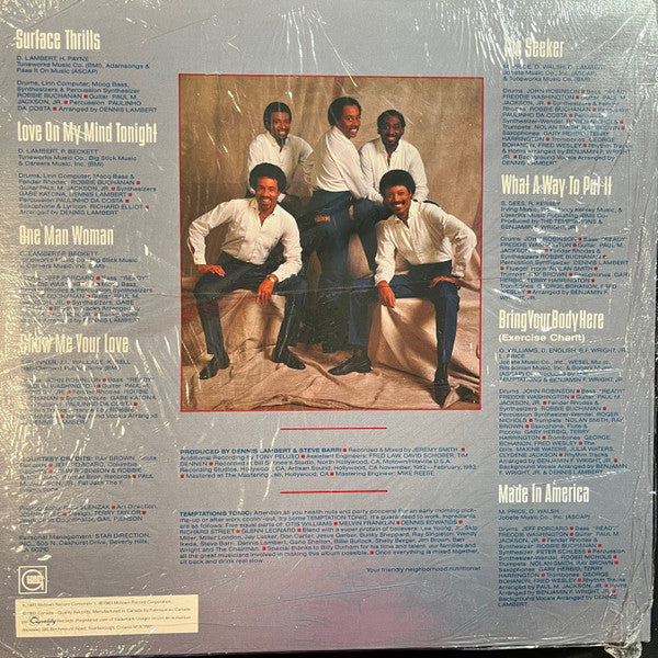 Surface Thrills The Temptations