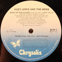 Huey Lewis & The News - Back In Time, 12" vinyl, on Chrysalis (1985)
