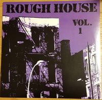 Cover image of "Rough House Vol. 1" album by Rectangle Triangle, featuring bold, urban-inspired artwork.