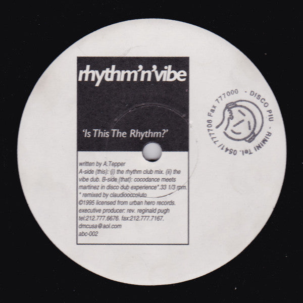 Is This The Rhythm? Rhythm 'N' Vibe