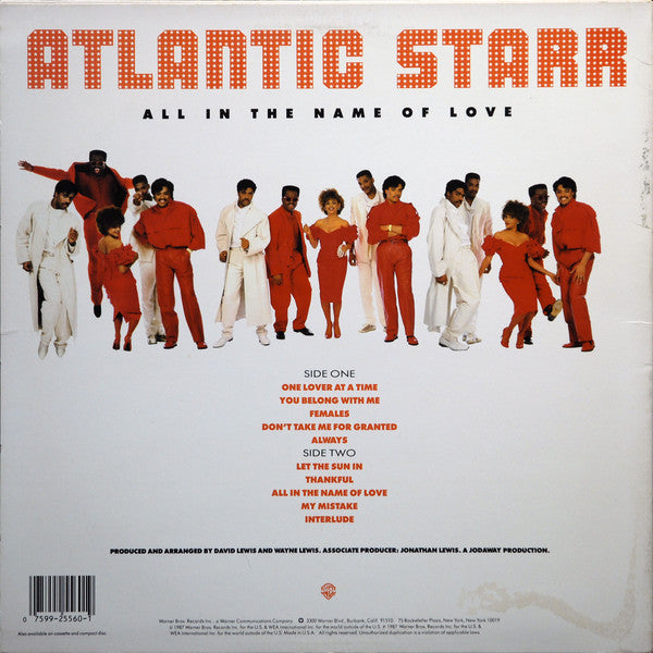All In The Name Of Love Atlantic Starr