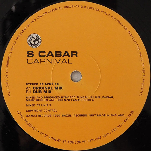 Carnival S. Cabar