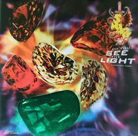 Rectangle Triangle Do You See The Light album cover featuring abstract geometric shapes and vibrant colors.