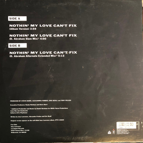 Nothin' My Love Can't Fix Joey Lawrence
