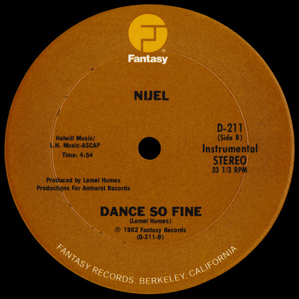 Dance So Fine Nijel
